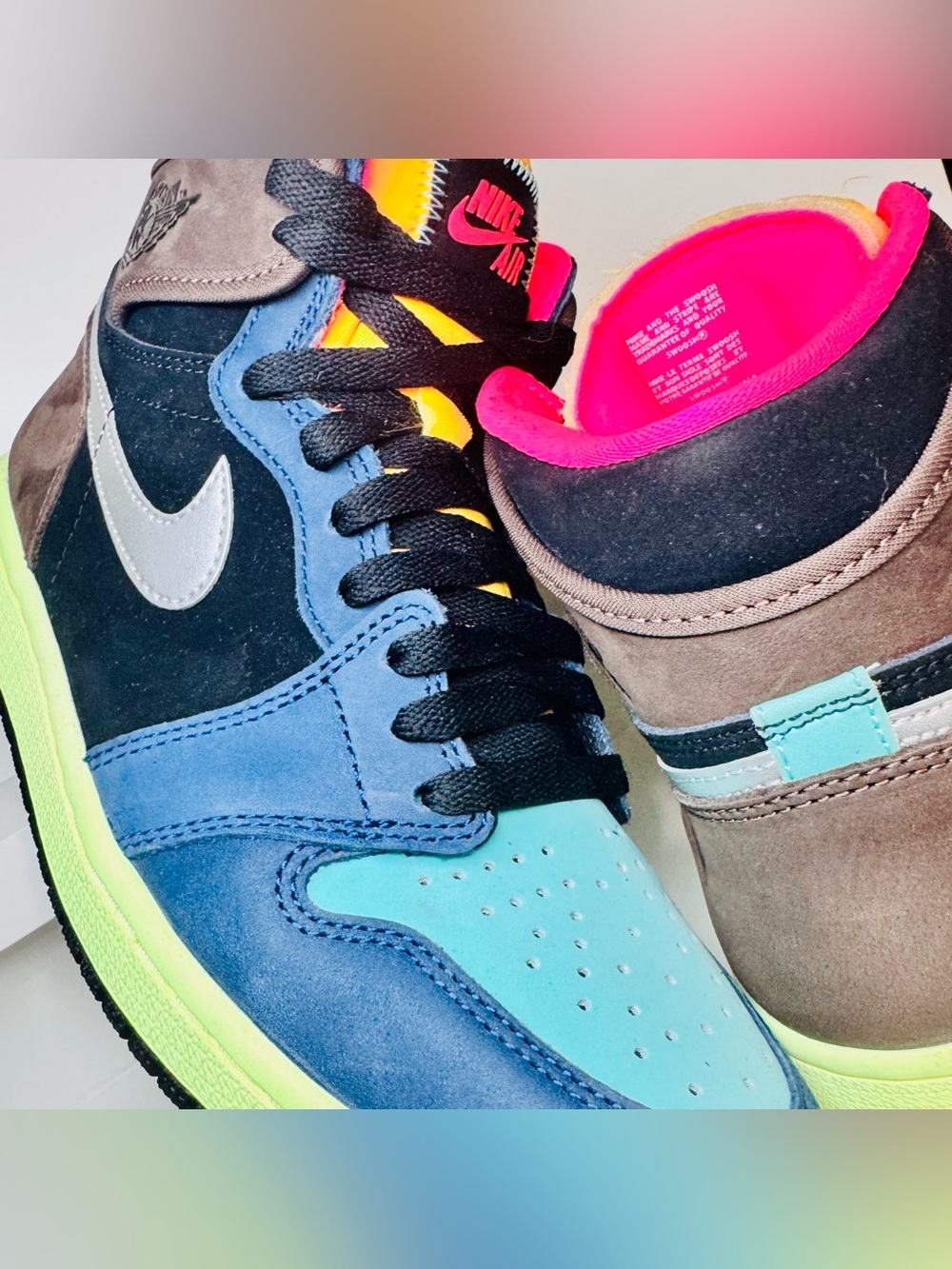 AIR JORDAN 1 HIGH OG “TOKYO BIO HACK” 555088-201 Men’s 7.5 Women’s 9 Clean AF - Picture 12 of 16